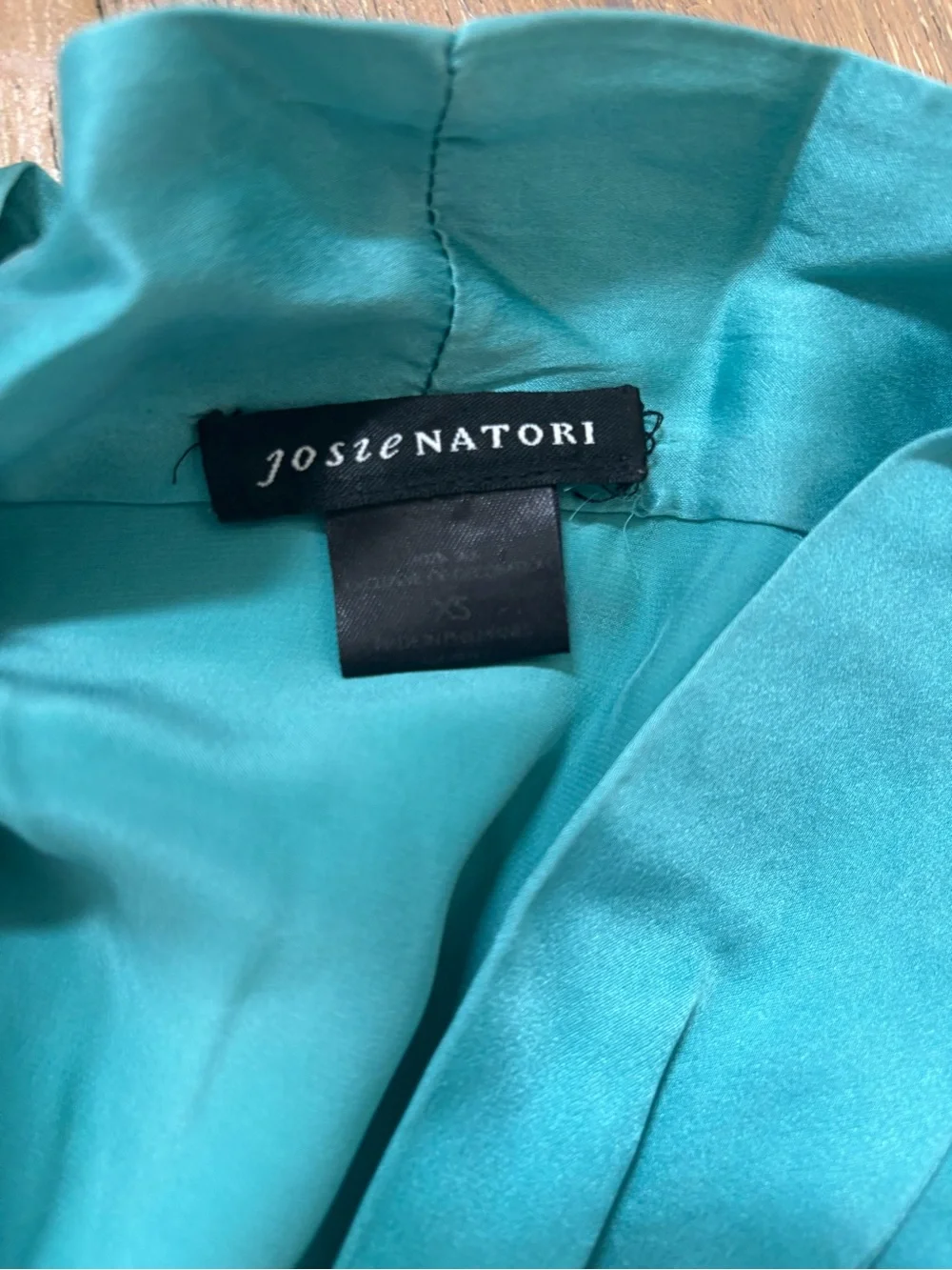 Josie Natori Silk Teal Robe - Women S